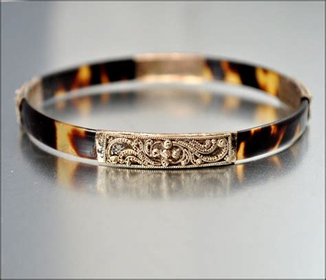 tortoise shell bangle bracelet.